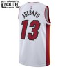 NBA Børn Trøje Miami Heat Bam Adebayo 13 2022-23 Nike Association Edition Hvid Swingman